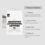 SIGNWIN Poster Bathroom Decor 8"x10"x 4, Wall Art Room Decor Multicolor for Living Room, Bedroom, Office White Minimalist California Ocean Beach Seashore Pier Nature Wilderness Realism Landscape