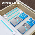 40pcs Crevice Cleaning Brush Tool, Disposable Toilet Brush for Toilet Seat Gaps, Crack and Crevice Cleaner Tools, Blue