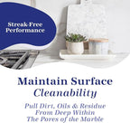InterCare Marble and Travertine Cleaner, Natural Stone & Terrazzo Liquid Cleaner, Shower & Tile Surface Care, Floor, Walls & Countertop Cleaner and Degreaser, Refill Gallon