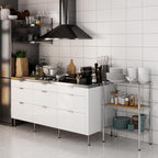 14" Deep x 24" Wide x 34" Height Wire Shelving Kit | 3-Tier | NSF Commercial Storage Rack Unit