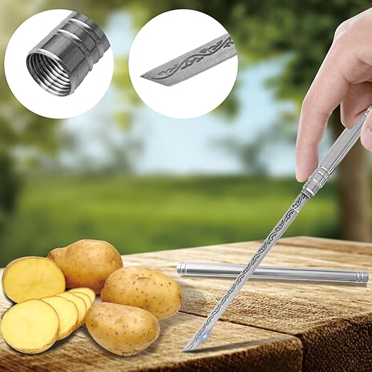 Stainless Steel Blade, Outdoor Portable Stainless Steel Mini Stick Fruit Knife, All Steel Fancy Letter Opener Envelope, Multipurpose Survival Tactical Knife 9.5 Inch