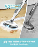 AIR U+ Newly Upgraded Steam Mop Replacement Brush Pads for Shark Steam and Scrub Mop S8201 S8001 S7201 S7000 Series (2 Count)