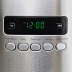 Kenmore Drip Coffee Maker - Programmable Cafe Machine With Glass Pot, Regular & Bold Brew, Auto Shut Off Large Water Reservoir, Reusable Filter, Kitchen Appliances For Cafeteria Barista, 12 Cup, White