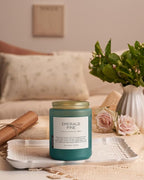 M&SENSE Pine Scented Candles Natural Soy Wax Clean Non Toxic 19.4oz 110 Hours Large Long Lasting Christmas Winter Scented 2 Wicks Candle Gift for Holiday & Family Friends Teachers