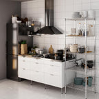 21" Deep x 24" Wide x 74" Height Wire Shelving Kit | 5-Tier | NSF Commercial Storage Rack Unit