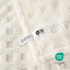 Cozy Bliss Soft King Size Waffle Blanket - Lightweight Cozy Blankets Gift for Women,Cute Checkered Throws Blanket for Bed, Couch and Sofa,Ivory,108x90 Inches
