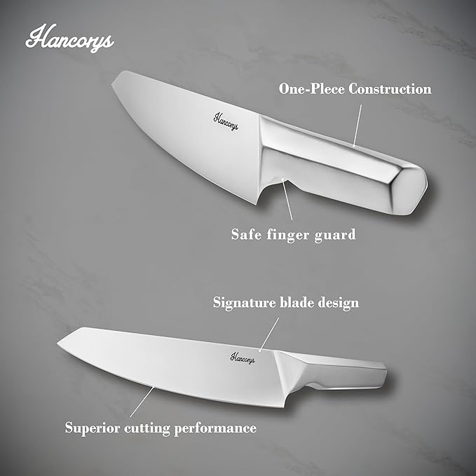 Kitchen Knife Set, Japanese Stainless Steel Knife Block Set with Built-in Sharpener, Sharp Knives with Non-slip Ergonomic Handle - Dishwasher Safe, Home Essential Gifts