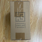 HAUCOZE Ceramic Decorative Vase Modern Decor Statue Table Centerpiece Sculpture Gifts 6.3inch