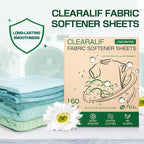 CLEARALIF laundry Fabric Softener Sheets, Unscented, 160 Loads, Eco Friendly, Great For Travel, Apartments, Dorms.