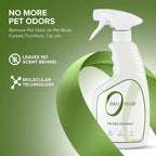 Zero Odor - Pet Odor Eliminator for Strong Odor, Eliminate Air & Surface Odors – Patented Molecular Technology Best For Carpet, Furniture, Beds Smell Great Again (Over 400 Sprays Per Bottle)