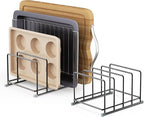 Cutting Board Organizer-1.6in Wide Kitchen Cutting Board Holder Stand for Pan,Baking Sheets,Cookie Sheets with 4 Slots,Baking Sheet Oragnizer(2PC-Medium)