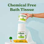 Caboo Tree Free Toilet Paper, Septic Safe Bath Tissue, Quick Dissolving 2 Ply Sheets - 300 Sheets Per Roll, 9 Double Rolls