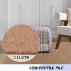 Custom Size Backed Non-Slip Area Rugs Runner, Easy Clean, Waterproof Runner Rugs for Hallway Entryway, Kitchen, Laundry, 3FT x 63FT, Beige