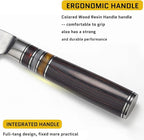 Chef Knife 8 Inch, Professional Kitchen Knife 67 Layers VG10 Damascus Cutting Knife Chopping for Home Kitchen Wood Handle, Full Tang, Gift Box