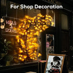 Enchanted Willow Vine Lights for Home Decor with 160LEDs, 8.2FT Wall Decoration Light with 8 Remote Control Modes (Brown)(1PCS)