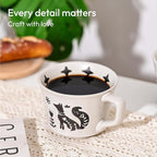 Ceramic Coffee Mug, 12 oz Novelty Unique Teacup with Handle, Stoneware Cup for Tea Mocha Latte Cappuccino Espresso (Fox)
