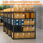 ROOMTEC 60" W Garage Shelving Heavy Duty,33000LBS Storage Shelves,5-Tier Adjustable Metal Shelving Utility Shelf Rack Garage Storage Organize for Storage Industrial, Warehouse, Basement