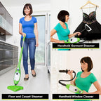 H2O X5 Steam Mop 5-in-1 DualBlast and Handheld Steamer Cleaner For Kitchen Tile Floors, Floor Steamer, Hardwood Floors, Grout Cleaner, Upholstery Cleaner and Carpets