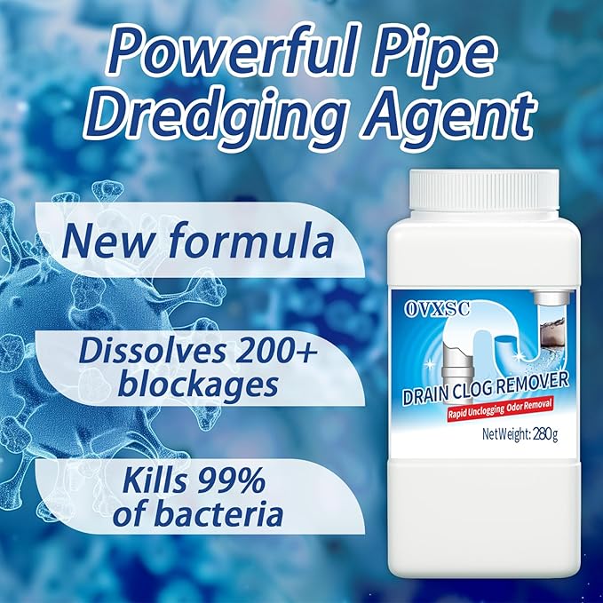 Drain cleaner, sink, kitchen, toilet, drain. Controls odors and breaks down grease, paper, fat and oil in sewers, septic tanks and grease traps