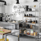 14" Deep x 36" Wide x 64" Height Wire Shelving Kit | 5-Tier | NSF Commercial Storage Rack Unit