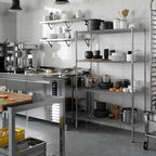 18" Deep x 42" Wide x 64" Height Wire Shelving Kit | 4-Tier | NSF Commercial Storage Rack Unit