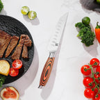 MSY BIGSUNNY Steak Knife Set, 4-Piece, German Steel 5-Inch Blade, High-end Ergonomic Handle Steakhouse Knife Set (Steak Knife Set 5")