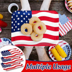 3Pcs Patriotic Serving Trays Red Blue White USA Flag Platter 4th of July Serving Dishes for Independence Day Veterans Day Party Decor