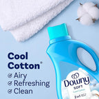 Downy Fabric Softener Liquid, Cool Cotton Scent, 111 fl oz, 150 Loads