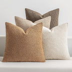 MIULEE Pack of 4 Decorative Textured Boucle Throw Pillow Covers 22x22 Inch Neutral Brown Accent Euro Sham Pillow Cases Couch Cushion Covers Fall Modern Farmhouse Boho Chair Sofa Bed Room Home Decor
