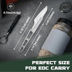 Kizer Scuttler Fixed Blade Knife with Sheath, 2.05 Inch D2 Steel Lightweight EDC Knife, D2 Handle Fixed Blade Hunting Knives, Small Survival Camping Knives, 1058A1