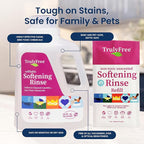 Fabric Softening Conditioner for Clothes| Safe for Babies & Kids with Sensitive Skin | Plant-Based | Include 1 Refillable 50oz Bottle with Measuring Cap| Unscented Rinse(50 Loads)