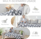 LUXIAN Heated Blanket Electric Throw,72" x 84" Full Size,Jacquard Polar Fleece Heated Blanket with 10 Hours Timer Auto-Off & 5 Heating Levels,Machine Washable (Grey)