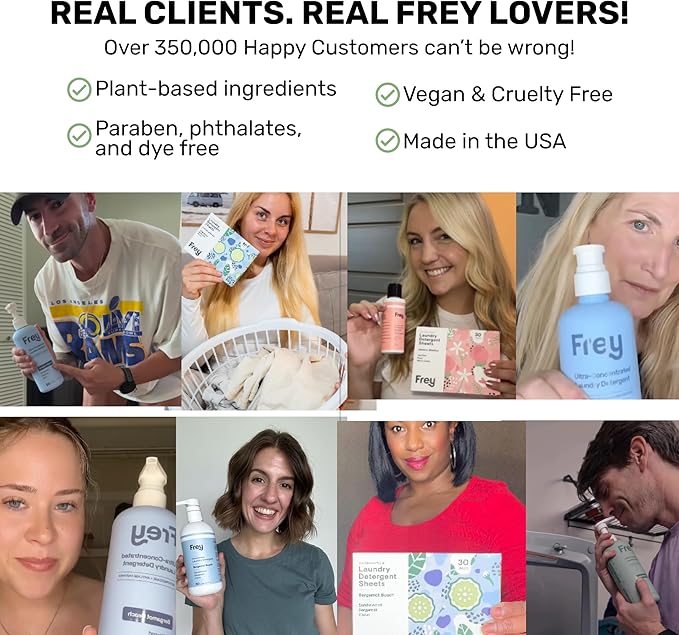 FREY Naturally Scented Dryer Sheets - Fabric Softener for Soft, Fresh & Clean Clothes (2-pack, Cedar Grove)