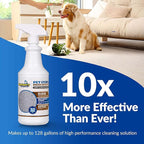 Sheiner's Pet Stain Remover & Pet Odor Eliminator, Advanced Cleaning Bio-Enzyme Cleaner Solution for Carpets, Rugs, Upholstery & Multi-Surfaces, Safe for Pets & Kids. (32 oz)