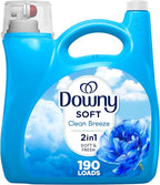 Downy Fabric Softener Liquid, Clean Breeze Scent, 140 fl oz, 190 Loads