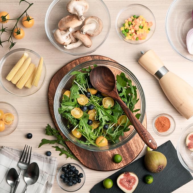 Sweejar 3.5 inch Small Glass Bowls Set, 5 oz Prep Bowls for Cooking, Small Bowls for Kitchen, Dessert Bowls for Ice Cream, 9 pack