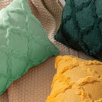 Set of 2 Soft Moroccan Throw Pillow Covers 12x20 Inch Plush Boho Decorative Pillow Cover Accent Cushion Case for Couch Sofa Bed, Sage Green