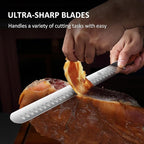 YOTSUBA Carving Knife, 12 inch Brisket Knives, High Carbon Steel Slicing Knives with Ergonomic Handle, Meat Cutting and BBQ Knife, Razor Sharp Carving Knives for Meat with Gift Box