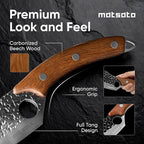 Matsato Knife Set 3-Piece Kitchen Knives, Cooking Chef Knife Set, Cleaver, Kitchen And Chef Cutting and Chopping Knives Sets Juego De Cuchillos Para Cocina