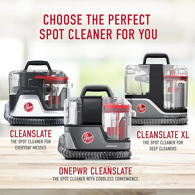Hoover ONEPWR CleanSlate Cordless Portable Carpet + Upholstery Spot Cleaner Machine, Powerful Suction, Versatile Tools, Car and Auto Detailer, Pair with Hoover Spot & Upholstery Cleaner Solution