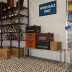 14" Deep x 48" Wide x 14" Height Wire Shelving Kit | 1-Tier | NSF Commercial Storage Rack Unit