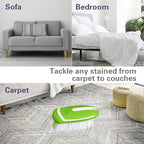 Carpet and Upholstery Cleaning Brush,Carpet Scrubber Stiff Bristle Detailing Scrub Brushes,Interior Leather Brush for Car and Home (Green)