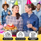 3Pcs One Happy Dude Serving Trays Reusable Smile Face Platter Black White Checkered Serving Dishes for First Birthday Party Sharing Snacks Fruit Dessert Candy, 13 x 10in