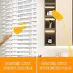 JEHONN Duster Refills for Swiffer 20 Counts, 360 Degree Heavy Duty Dusting Kit with 1 Extendable Handle + 1 Short Handle, Multi-Surface Dust Cleaning Tool for Blinds Bookshelf Furniture Electronics