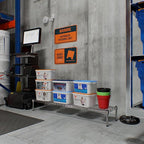 14" Deep x 60" Wide x 8" Height 1-Tier Wire Shelving Kit | NSF Commercial Storage Rack Unit