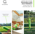 Extendable Microfiber Feather Duster, Feather Dusters for Cleaning, Ceiling Fan Dust and Cobweb Cleaner - Electrostatic Bendable Head - up to 55 Inch