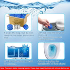 Toilet Bowl Cleaner Tablets 32 Packs-85oz, Ultra-Clean Blue Cleaners for Deodorizing & Descaling, Long-Lasting Automatic Toilet Tank Cleaners, Against Tough Stains