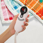 LUXIAN Electric Heated Blanket Full Size 72"x84" - Microplush & Sherpa Fabric Dual-Sided, 6 Heat Settings & 1-10 Hours Auto Off, Cozy Warming Throw for Home, Office, or Bed, Machine Washable, Orange