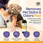 Pet Urine Odor Eliminator Spray Citrus Oil Blends 16 oz, Dog & Cat Urine Enzyme Cleaner Destroyer Wood Floor, Enzyme Pet Stain and Odor Remover for Carpet, Cat & Dog Pee Cleaner by Gerrard Larriett