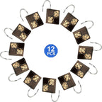 Zahari Home 13pc Zambia Animal Shower Curtain Set & Hooks - Classic Fabric Shower Curtain - Unique Western Country Design